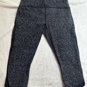 Kids Black Patterned Leggings